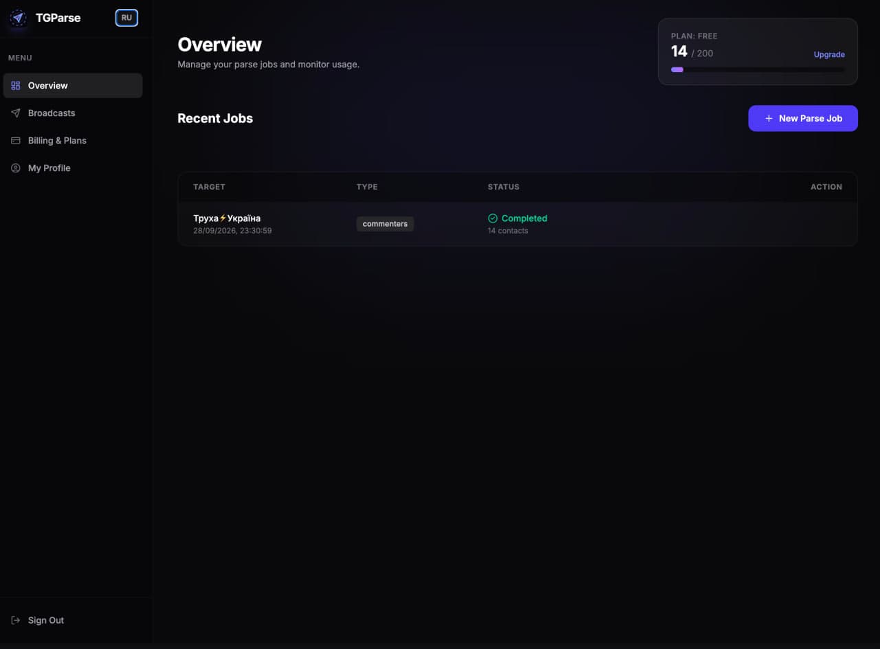 Extract any Telegram audience in seconds